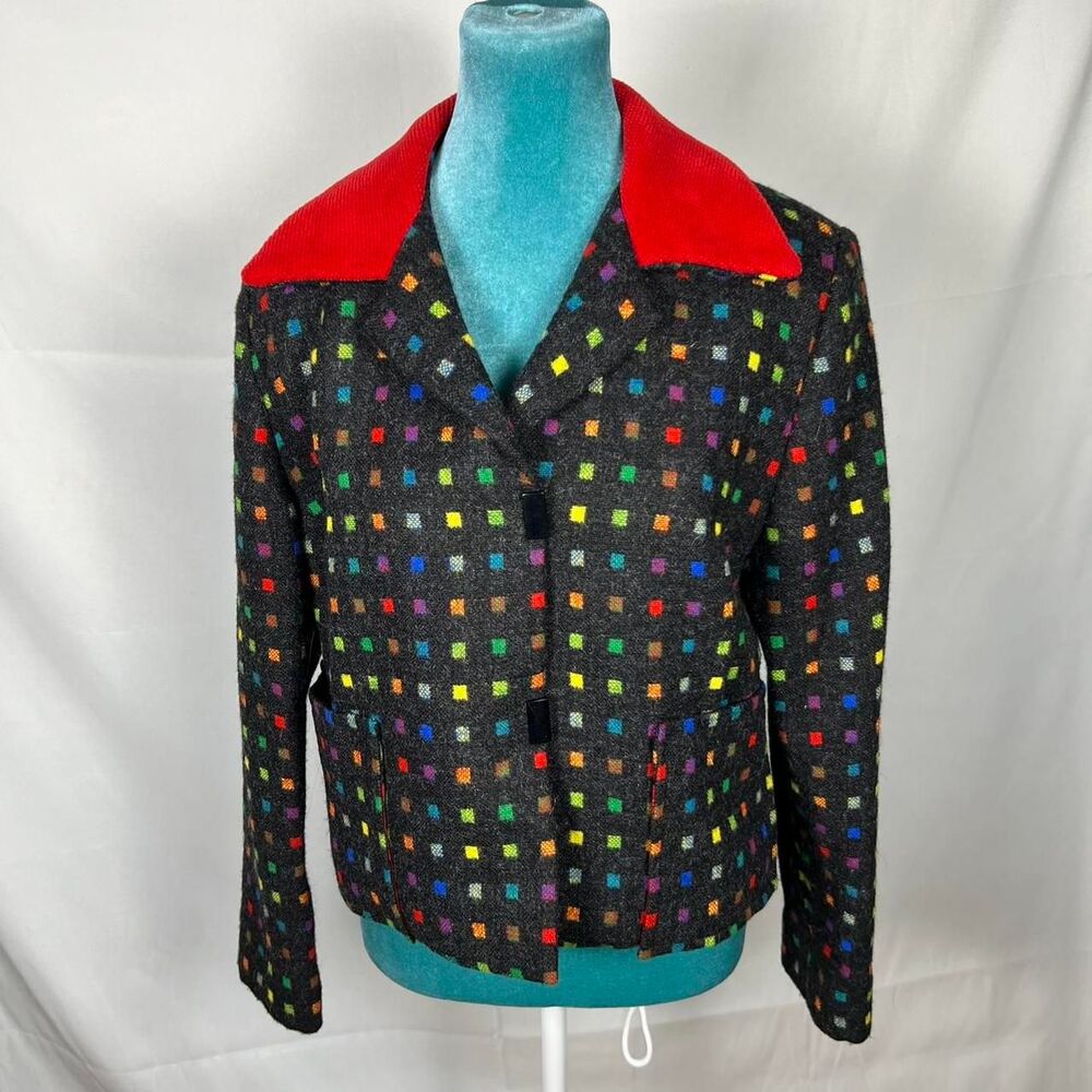 Rare‎ Handmade Vintage Annikki Karvinen Wool Jacket Women's Size Small